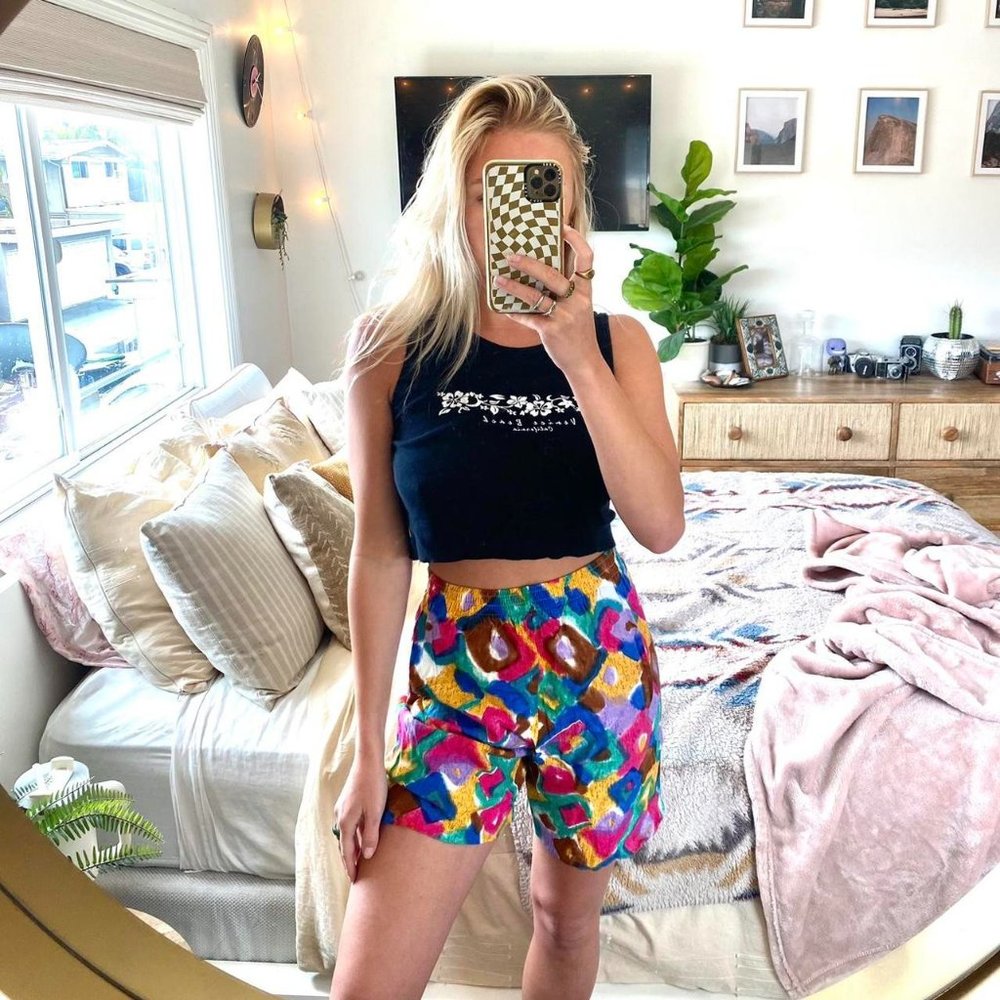 K.W.B.L. LOS ANGELES SHORTS 80'S VINTAGE AUTHENTIC